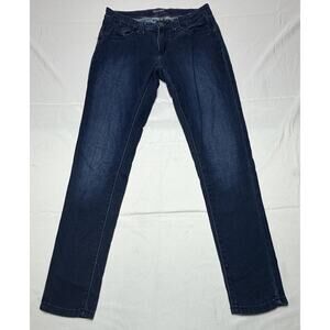Wrangler Rock 47 Women's Dark Wash Skinny Leg Blue Denim Jeans - Size 28x30